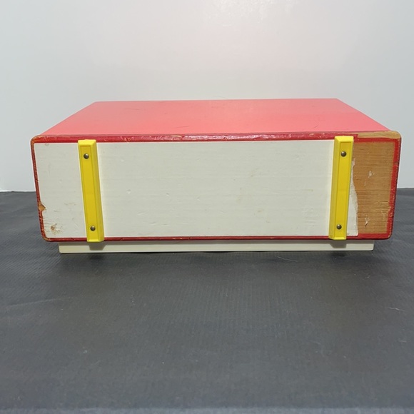 Vintage 1966 Fisher Price Music Box TV! 2 Songs and Rolling Screen! - Picture 9 of 13